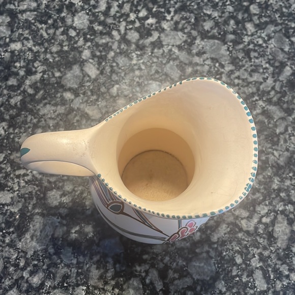 1930s Honiton Devon English Pottery Hand Painted “Lymton” Floral Pitcher - Picture 5 of 7